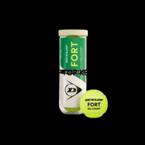 Dunlop Fort All Court Premium Pressurized Tennis Balls - 4-Ball Tube