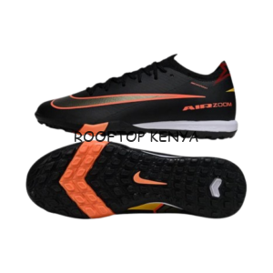 Nike Air Zoom Mercurial Vapor 16 Academy TF Turf Football Boots - Black & Total Orange