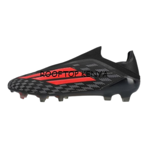 Adidas F50 Elite Laceless FG Firm Ground Football Boots - Core Black & Solar Red